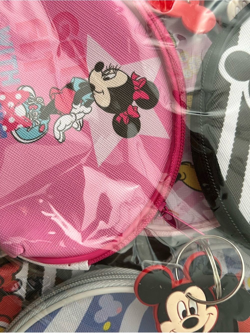 4/$100 wallets Mickey Mouse Kids Coin Purse - Pink & Black - Picture 4 of 5